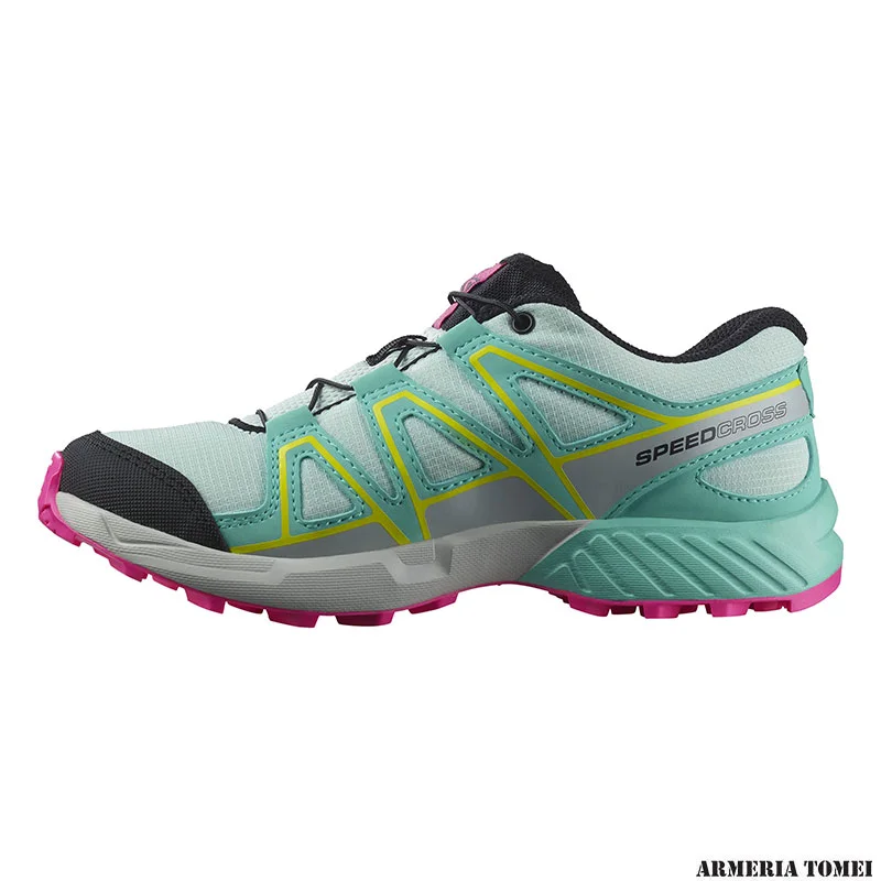 SALOMON - BIMBO/A - SPEEDCROSS J Bleached Aqua / Blue Radiance / Lunar Rock - immagine 5