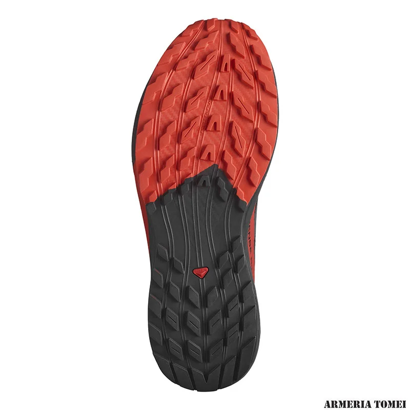 SALOMON - UOMO - SENSE RIDE 5 Black / Fiery Red / Black - immagine 4