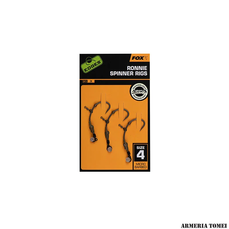 FOX - EDGES™ ARMA POINT RONNIE SPINNER RIGS MEDIUM CURVE RIGS (3PZ) - immagine 2