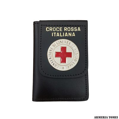 VEGA HOLSTER - PORTAFOGLIO IN PELLE CROCE ROSSA ITALIANA - CONVENZIONE DI GINEVRA 22 AGOSTO 1864