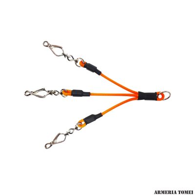 SDOPPIO TRIPLO CON PINZE IN CORDINO (ARANCIO)