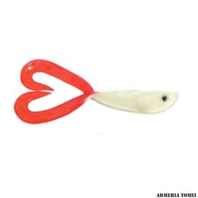 RAPTURE - LIVE ACTION LURES FROGGY SHAD 6' 1/8 White Red (155MM) (4pz)