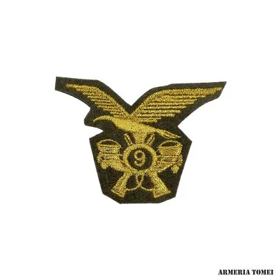 FREGIO - NORVEGESE FANTERIA ALPINA RICAMATO DORATO CON N.9