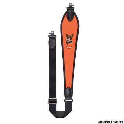 RISERVA - TRACOLLA CARABINA "CINGHIALE" AD ALTA VISIBILITA' NYLON ARANCIO