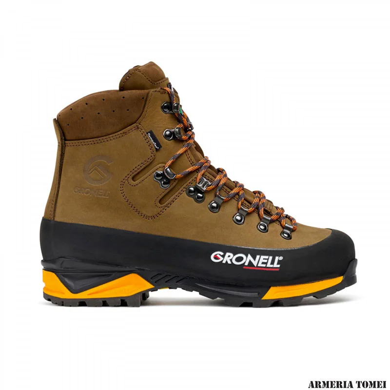 SCARPONI - GRONELL - TIBET HUNT Marron/Orange (FOD. PELLE)
