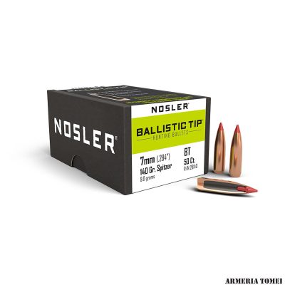 PALLE - NOSLER - BALLISTIC TIP 7mm (.284") 140gr Spitzer 9.0grams (50pz)