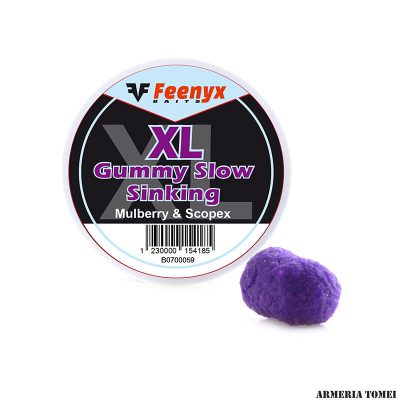FEENYX BAITS - XL GUMMY SLOW SINKING Mulberry & Scopex 10MM