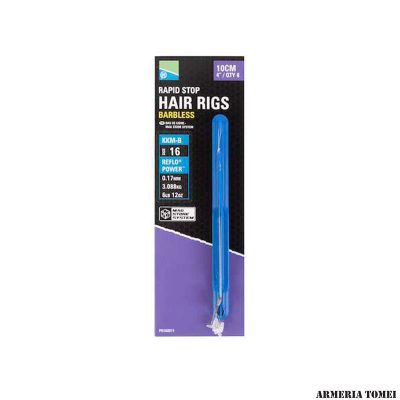 PRESTON - KKM-B MAG STORE RAPID STOP HAIR RIG Mss Rig - 4" Rapid Stop - Misura 12 Kkm-B