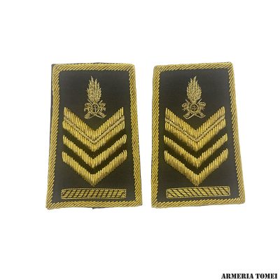 GUARDIA DI FINANZA - TUBOLARI BRIGADIERE CAPO (RICAMATI IN CANOTTIGLIA)