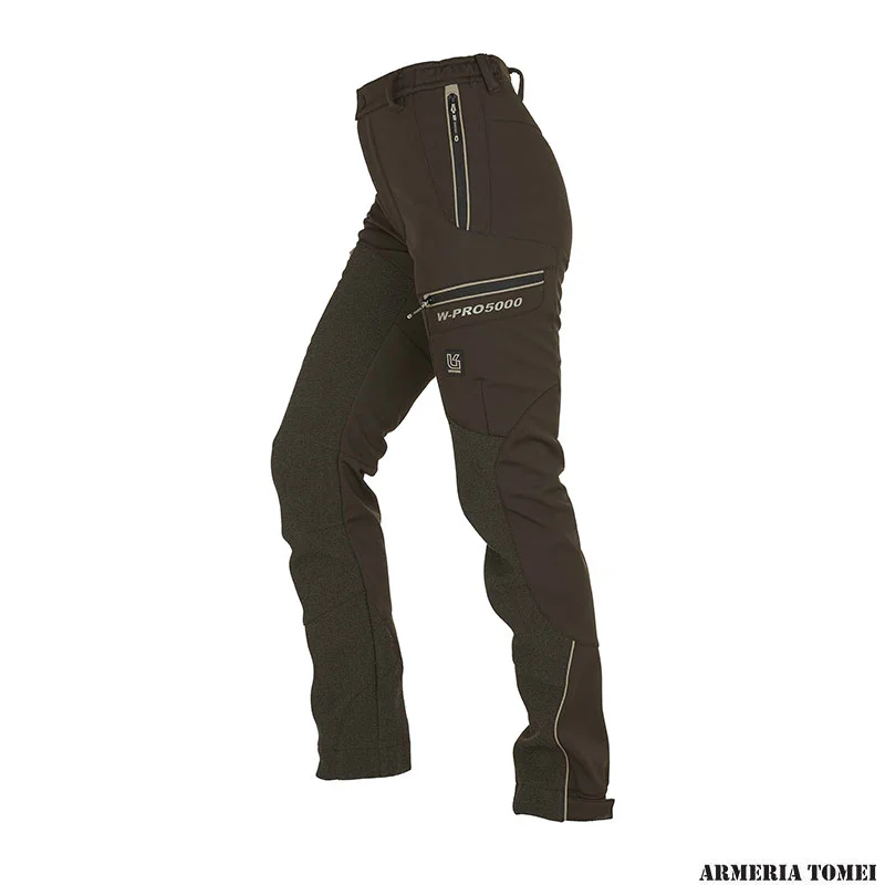UNIVERS - DONNA - PANTALONE DA CACCIA SOFTSHELL U-TEX verde/beige
