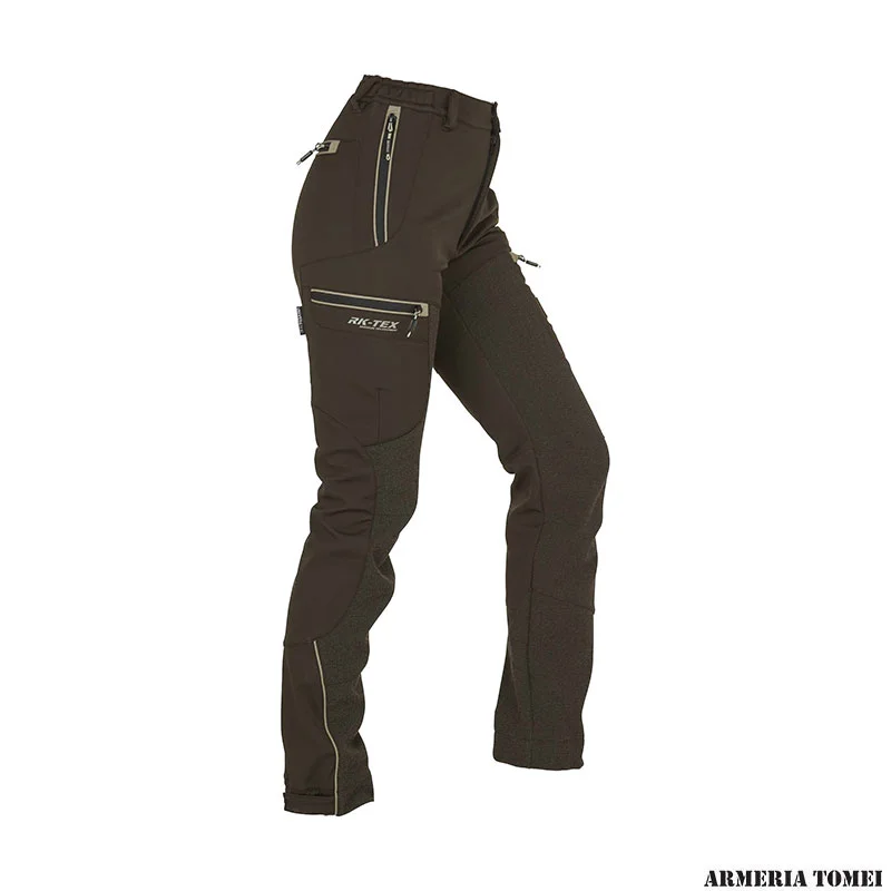 UNIVERS - DONNA - PANTALONE DA CACCIA SOFTSHELL U-TEX verde/beige - immagine 2