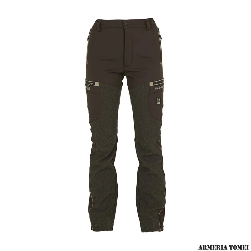 UNIVERS - DONNA - PANTALONE DA CACCIA SOFTSHELL U-TEX verde/beige - immagine 3