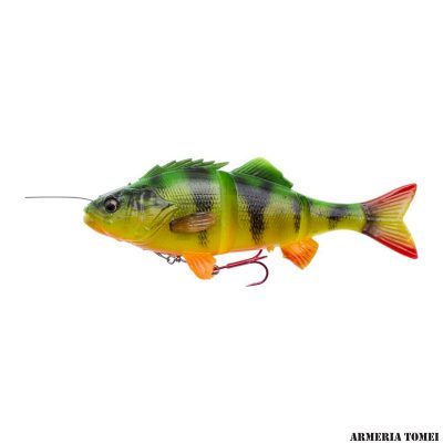 SAVAGE GEAR - 4D LINE THRU PERCH 23cm - 9.1" 145g - 5 1/5 oz SLOW SINK 02 Fire Tiger
