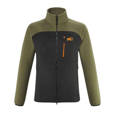 GIACCA/PILE - MILLET - ABRASION FLEECE JKT M Black/Ivy