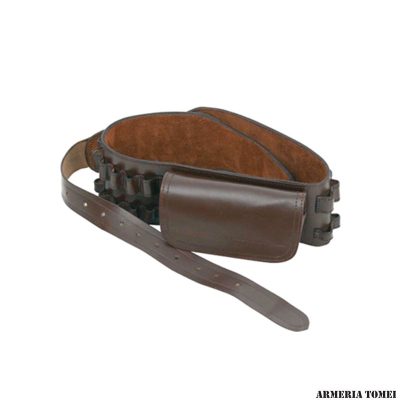 CARTUCCERA IN PELLE PER CARABINA CON MARSUPIO