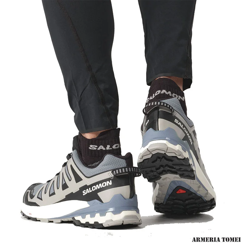 SALOMON - UOMO - XA PRO 3D V9 GTX Flint Stone / Black / Ghost Gray - immagine 8