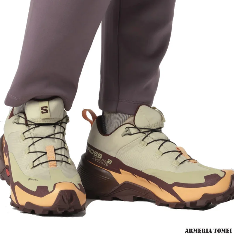 SALOMON - DONNA - CROSS HIKE 2 GTX Alfalfa / Cantaloupe / Bitter Chocolate - immagine 5