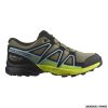 SALOMON - BIMBO/A - SPEEDCROSS CSWP J Deep Lichen Green / Black / Safety Yellow
