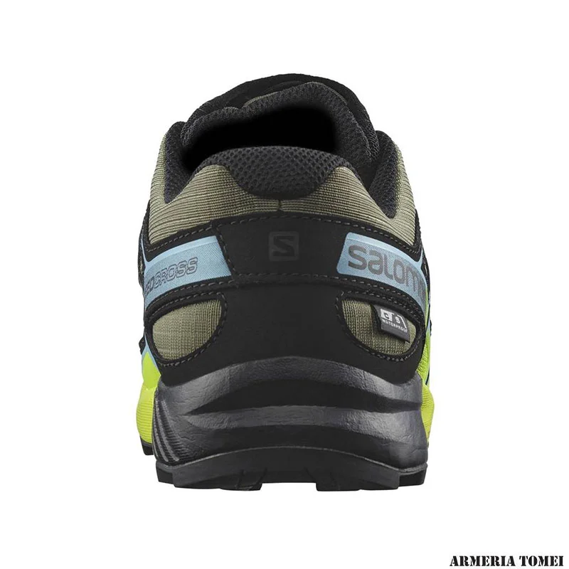 SALOMON - BIMBO/A - SPEEDCROSS CSWP J Deep Lichen Green / Black / Safety Yellow - immagine 6
