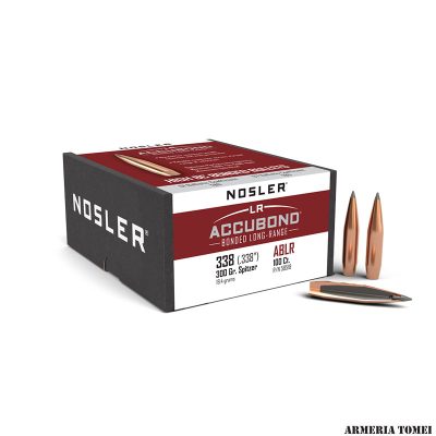 PALLE - NOSLER - LR ACCUBOND 338 (.338") ABLR 300gr Spitzer (19.4 grams) (100pz) -58518