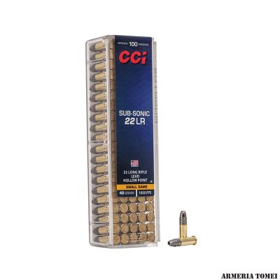 CCI - 22 LR SUBSONIC SMALL GAME 40GR HP (100PZ) -0056
