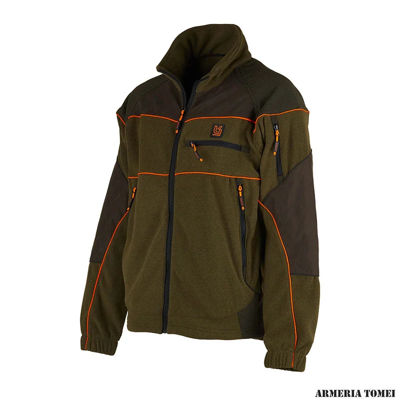 UNIVERS - GIACCA CACCIA PIEVE PILE VERDE/ARANCIO - immagine 3