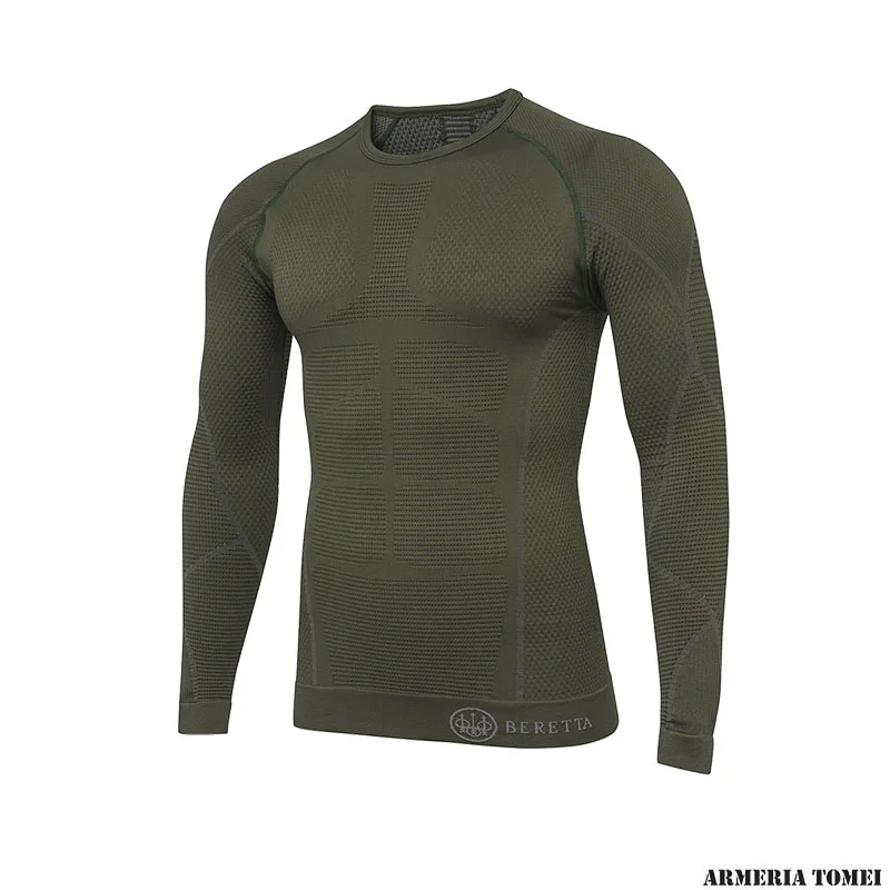 BERETTA – MAGLIA INTIMA BODY MAPPING 3D Manica Lunga Green Moss