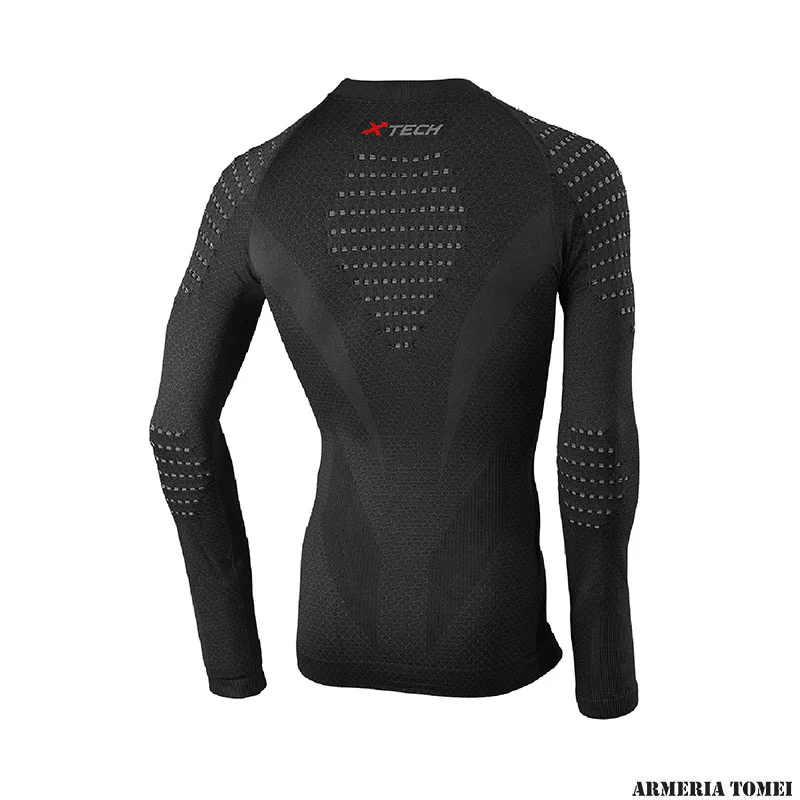 X TECH - MAGLIA VIPER GIROCOLLO NERO - immagine 2