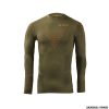 X TECH - MAGLIA TACTICAL MANICA LUNGA GIROCOLLO VERDE MILITARE