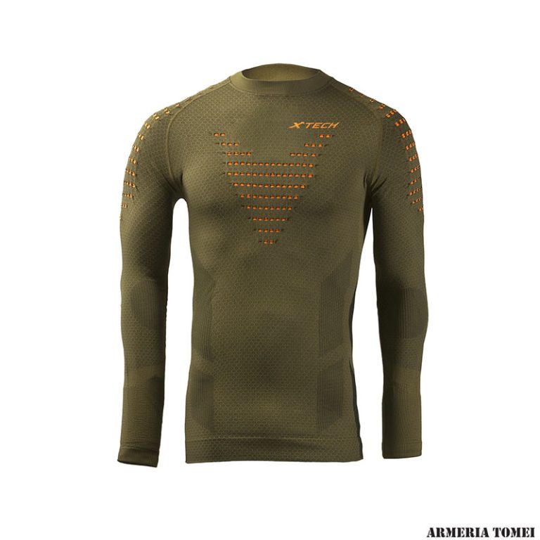 Felpa Uomo Manica Lunga Militare Mimetica - Girocollo Athletic Fit