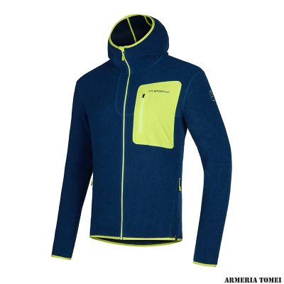 FELPA - LA SPORTIVA - AGON HOODY M Storm Blue/Lime Punch
