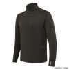 PILE - BERETTA - STRETCH TECH HALF ZIP FLEECE Green Moss