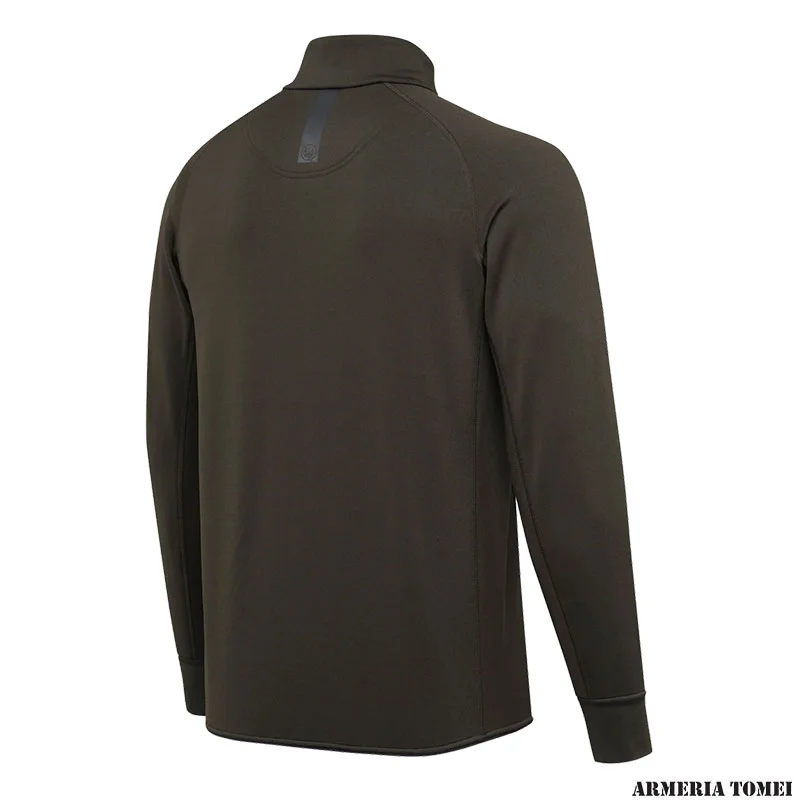 PILE - BERETTA - STRETCH TECH HALF ZIP FLEECE Green Moss - immagine 2
