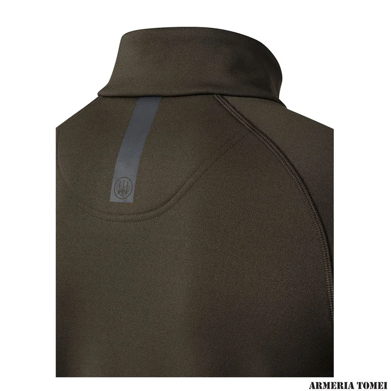 PILE - BERETTA - STRETCH TECH HALF ZIP FLEECE Green Moss - immagine 3