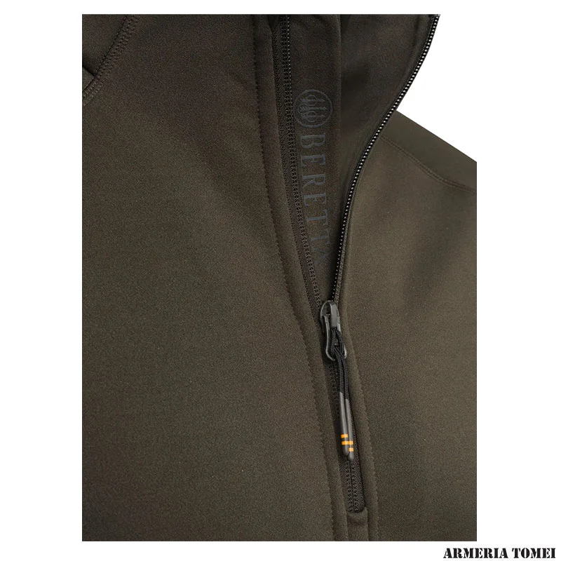 PILE - BERETTA - STRETCH TECH HALF ZIP FLEECE Green Moss - immagine 4