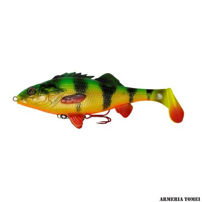 SAVAGE GEAR - 4D PERCH SHAD 17.5cm - 7" 67g - 2 1/3oz Slow Sinking 02-FIRETIGER