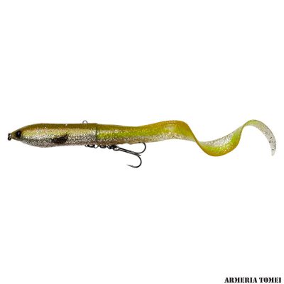 SAVAGE GEAR - 3D HARD EEL V2 17cm / 50g / #1 Slow Sink GREEN SILVER AYU