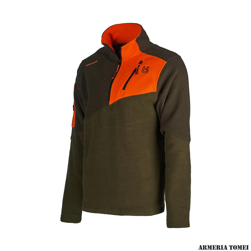 UNIVERS - PILE LUPETTO CACCIA LINCE VERDE/ARANCIO - immagine 3