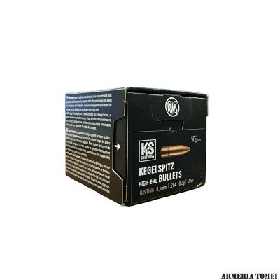 PALLE DA RICARICA - RWS - KEGELSPITZ Hunting 6,5mm | .264 8,2g | 127gr (50pz)