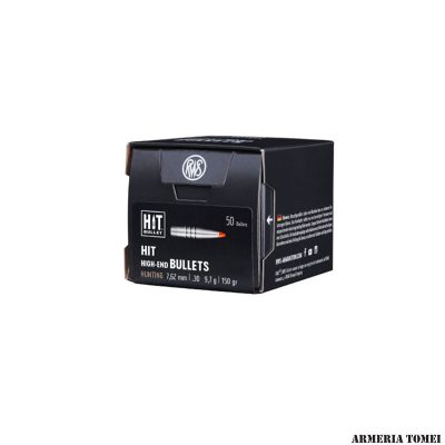 PALLE DA RICARICA - RWS - HIT HUNTING 7,62mm | .30 9,7g | 150gr (50pz)