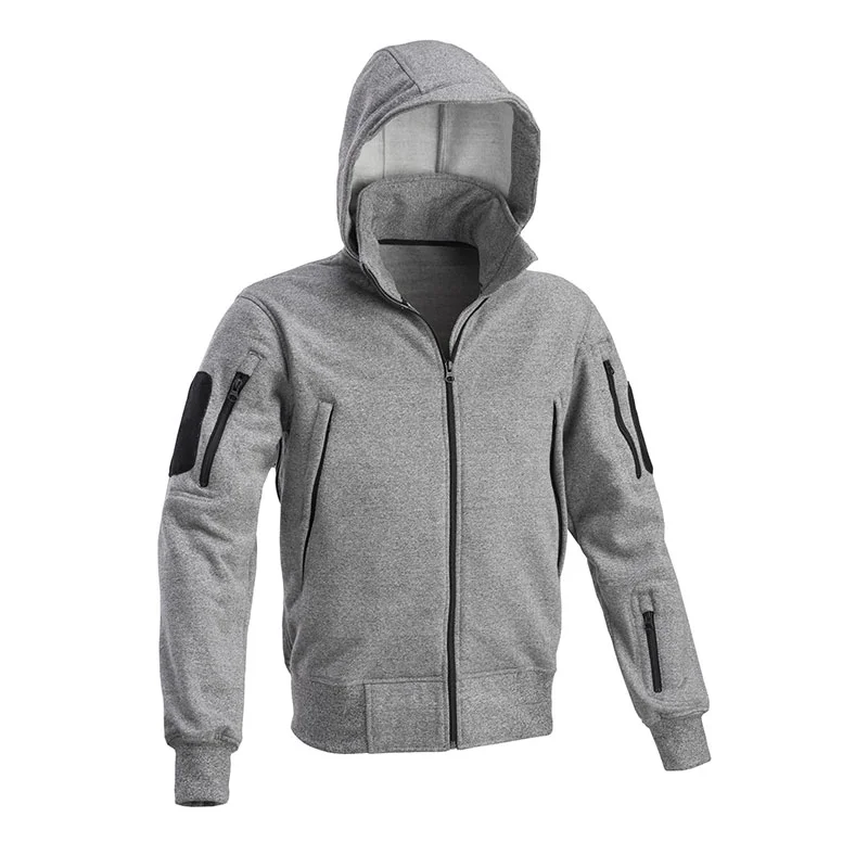 DEFCON 5 - FELPONE CON CAPPUCCIO GREY MELANGE