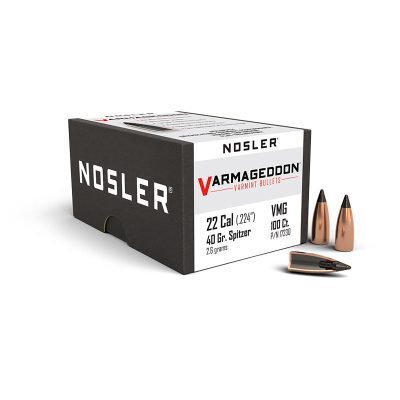 PALLE - NOSLER - VARMAGEDDON 22 caliber (.224") FB Tipped 40gr (2.6 grams) (100pz) -17230