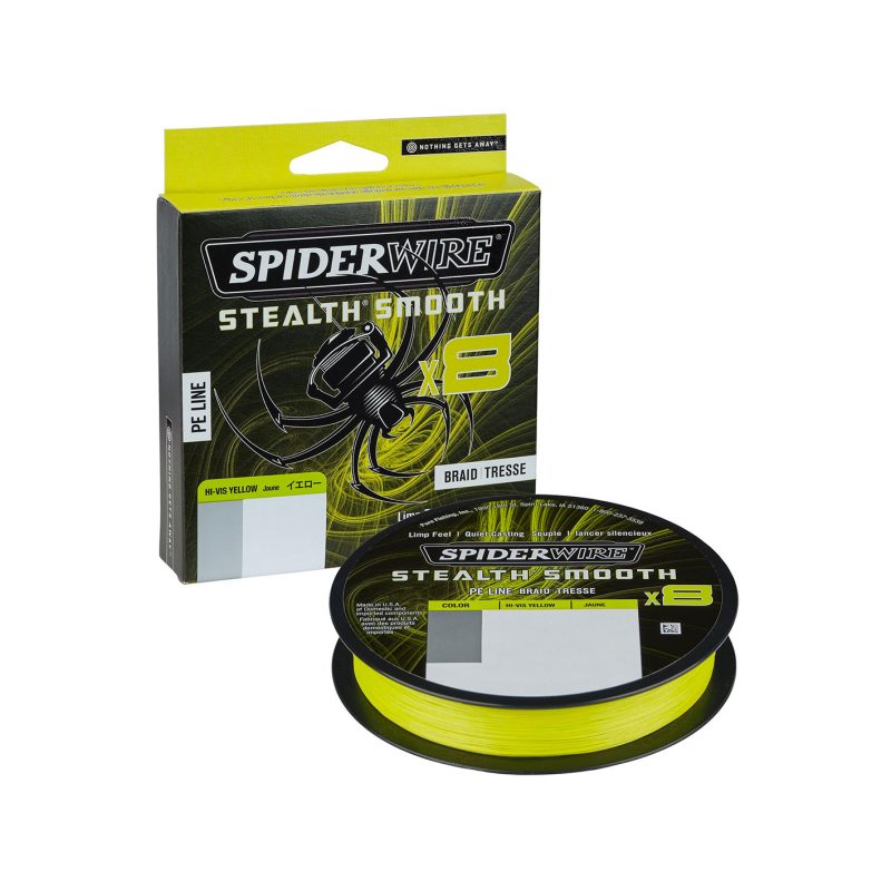 SPIDERWIRE - STEALTH® SMOOTH x8 HI-VIS YELLOW 150m