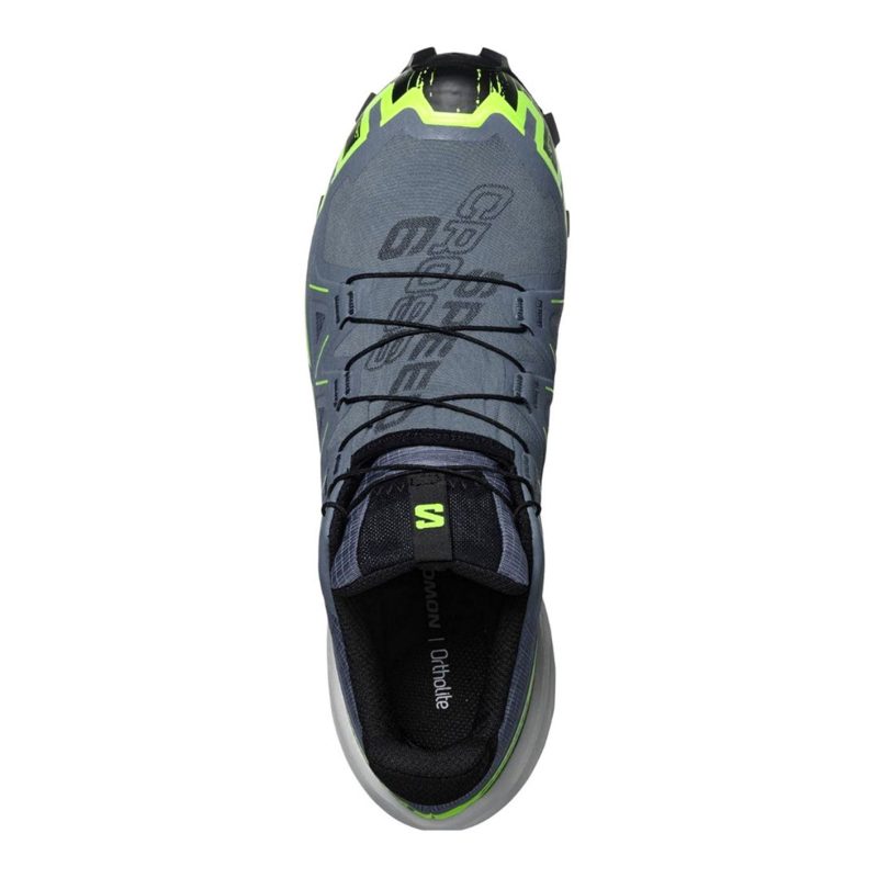 SALOMON - UOMO - SPEEDCROSS 6 GTX Fint Stone/Green Gecko/Black - immagine 5