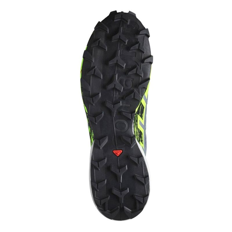 SALOMON - UOMO - SPEEDCROSS 6 GTX Fint Stone/Green Gecko/Black - immagine 6