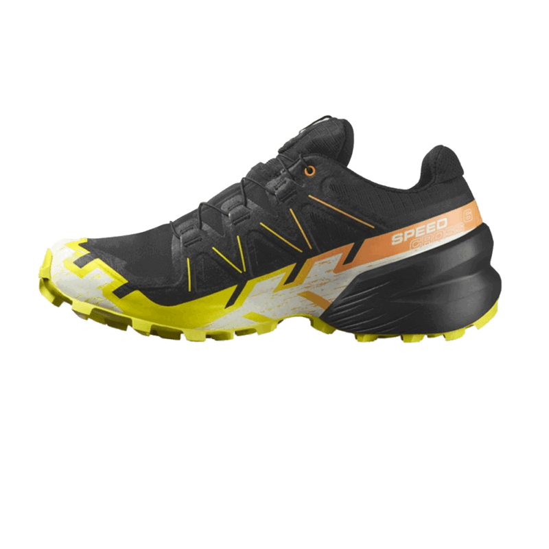 SALOMON - UOMO - SPEEDCROSS 6 GTX Black/Sulphur Spring/Bird Of Paradise - immagine 4