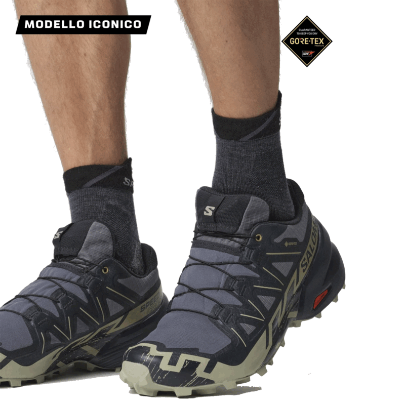 SALOMON - UOMO - SPEEDCROSS 6 GTX Grisaille/Carbon/Tea - immagine 5