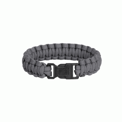 BRACCIALE PARACORD - PENTAGON - PSELION SURVIVAL BRACELET Wolf Grey 20cm