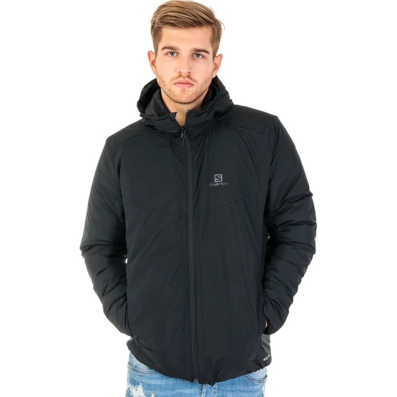 GIACCA - SALOMON - UOMO - DRIFTER LOFT HOODIE M Black INSULATED JACKET - immagine 2