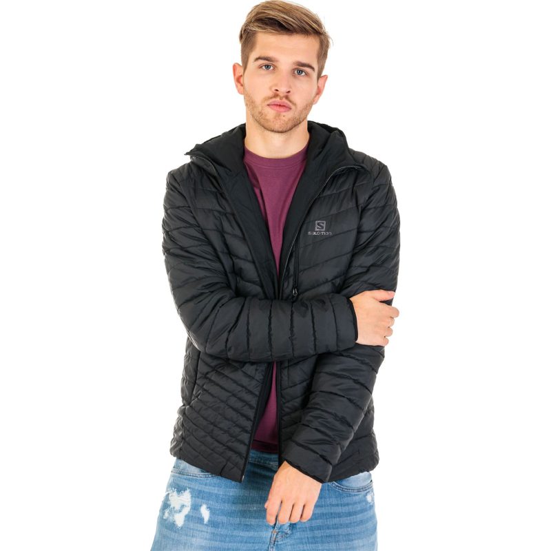 GIACCA - SALOMON - UOMO - DRIFTER LOFT HOODIE M Black INSULATED JACKET - immagine 4